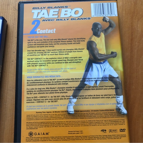 Billy Blanks Tae Bo 2 DVD Workout - Picture 3 of 3